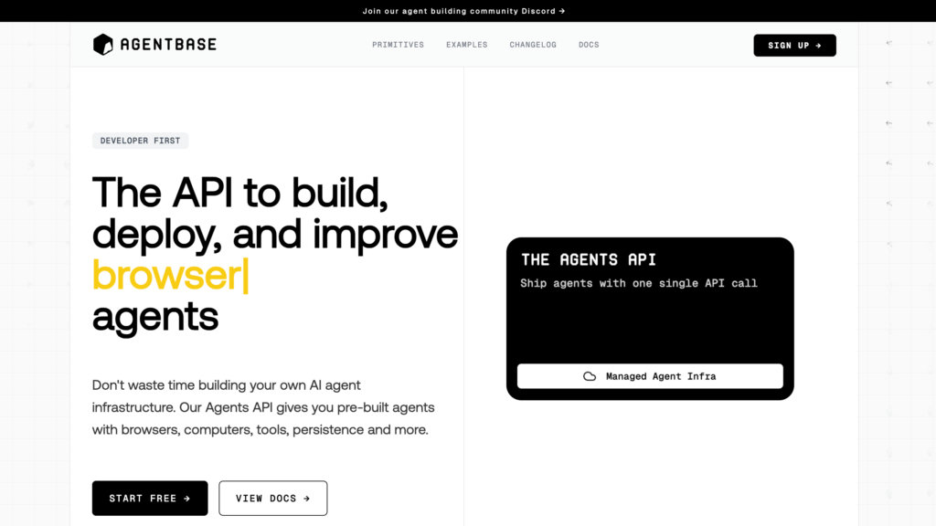 Agentbase screenshot