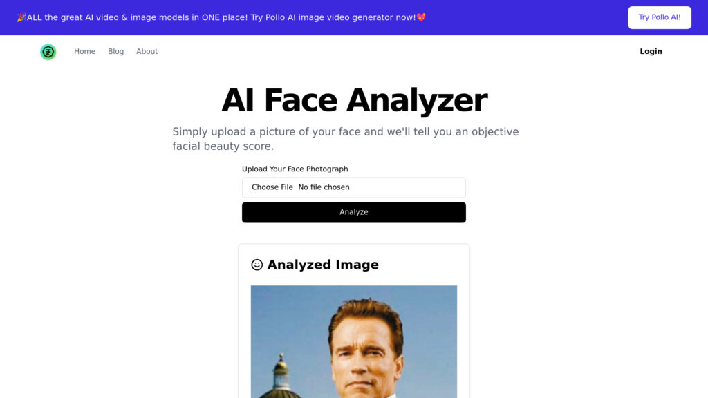AI Face Analyzer screenshot