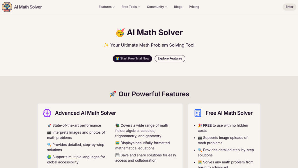 AI Math Solver screenshot