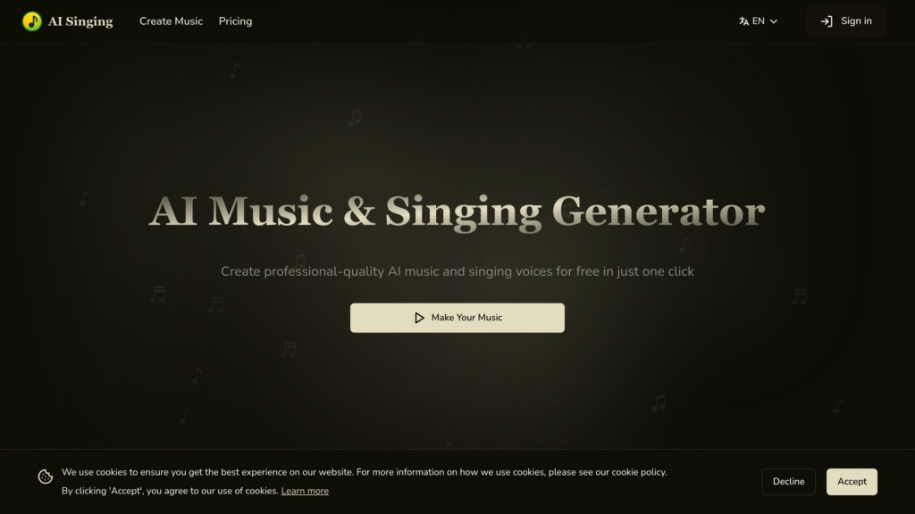 AI Singing screenshot
