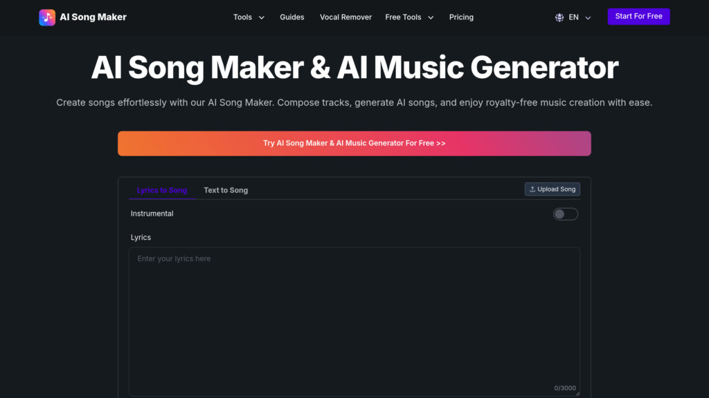 AI Song Maker screenshot