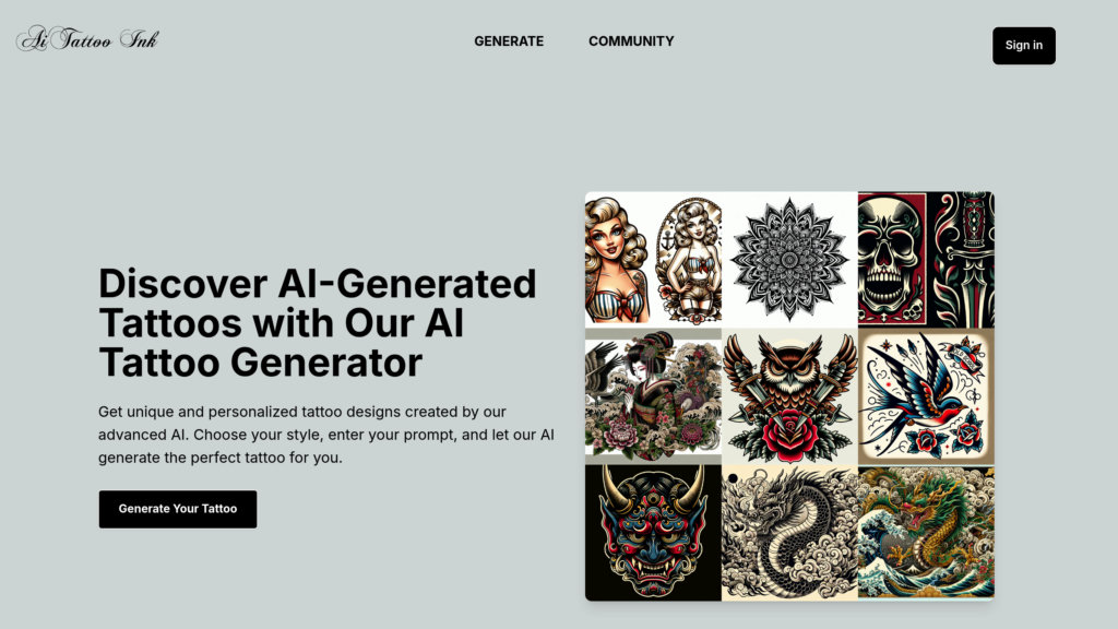 AI Tattoo screenshot