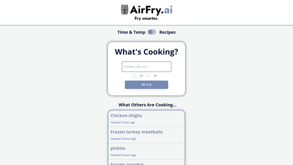 Air Fry AI screenshot