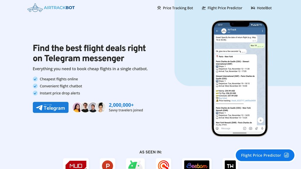 AirTrackBot screenshot