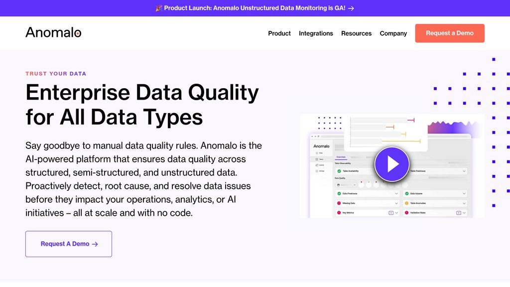 Anomalo screenshot