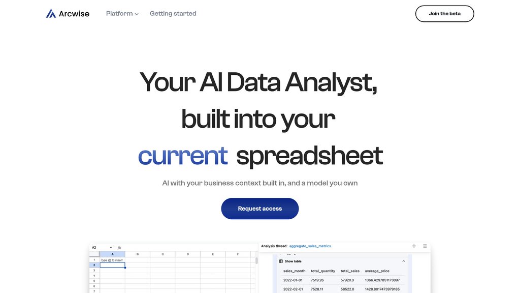 Arcwise screenshot