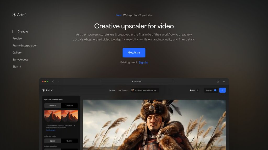 Astra Video Upscaler screenshot