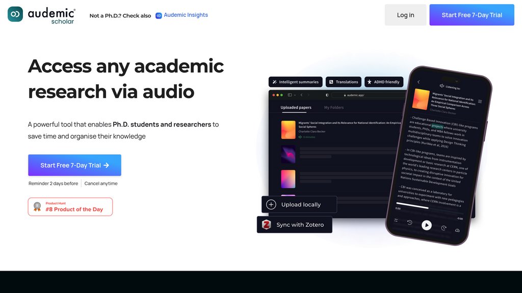 Audemic screenshot