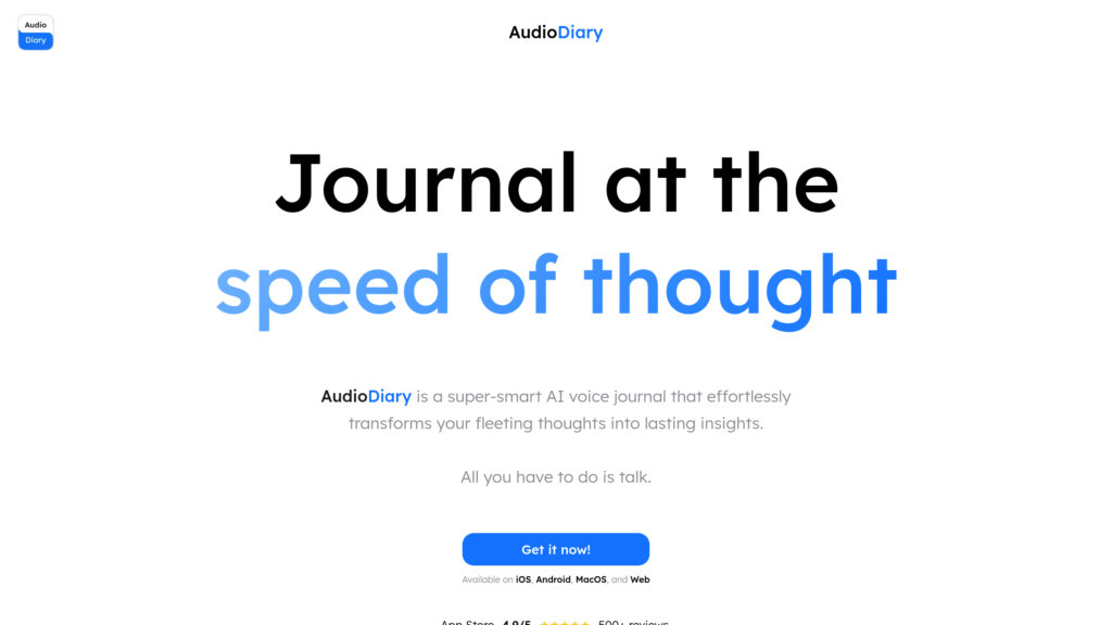 AudioDiary screenshot
