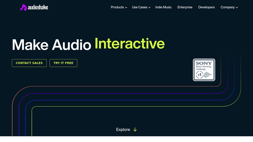 AudioShake screenshot