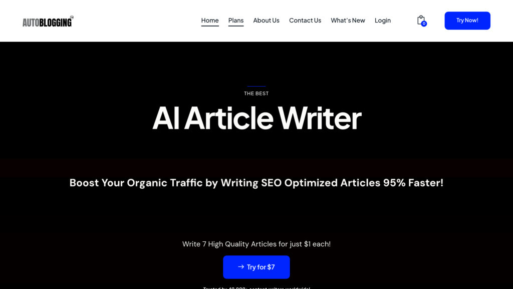 Autoblogging.ai screenshot
