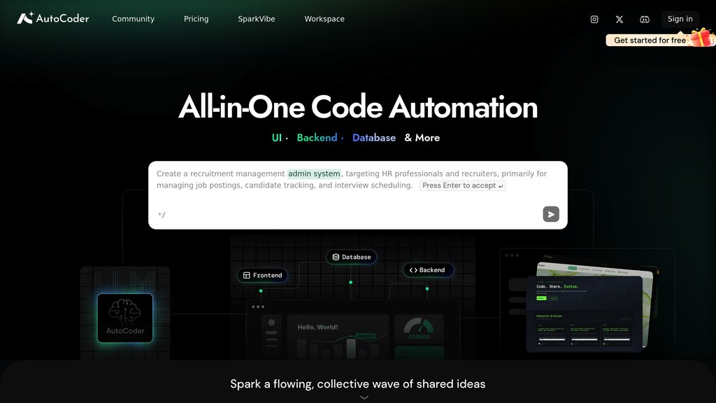 Autocoder screenshot