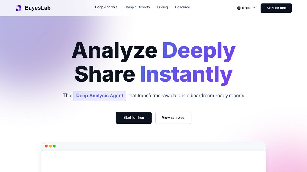 Bayeslab screenshot