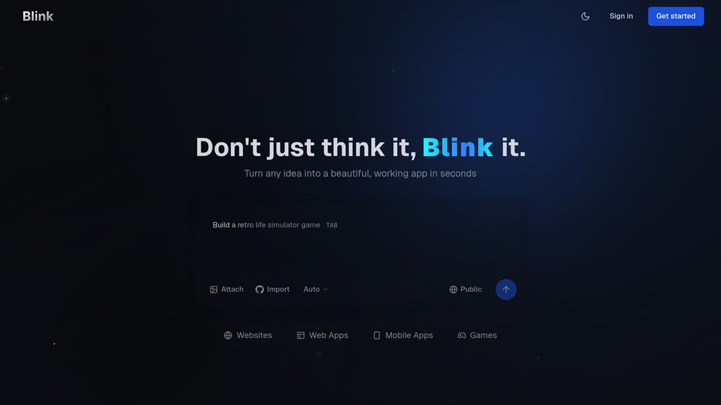 Blink.new screenshot