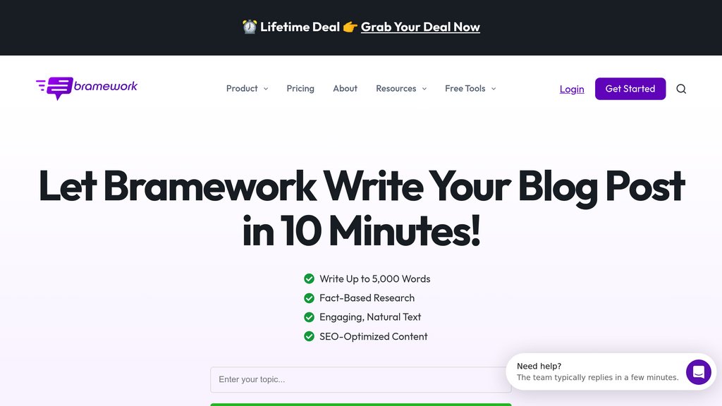 Bramework screenshot
