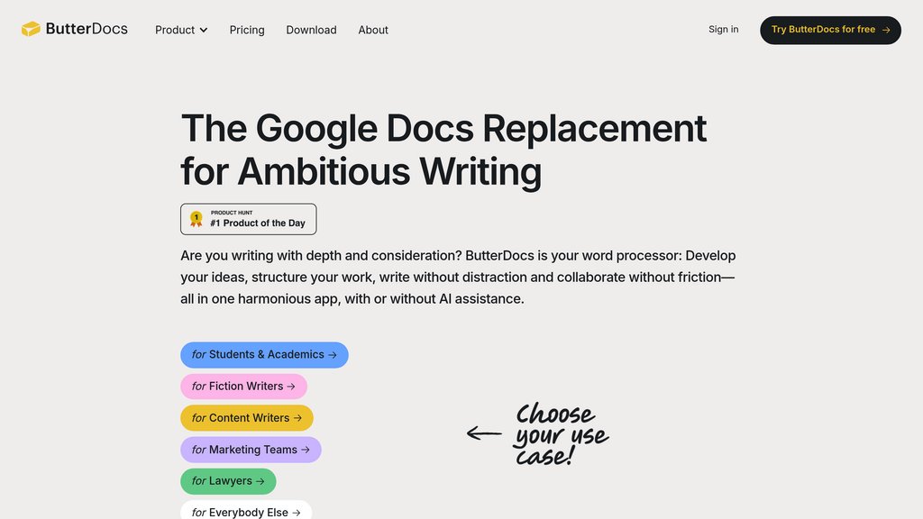 ButterDocs screenshot