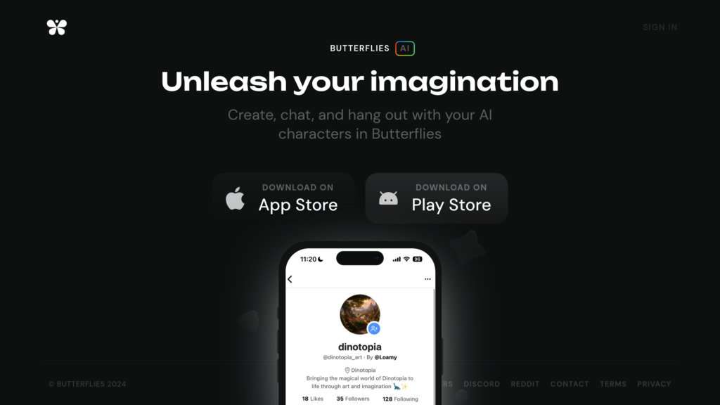 Butterflies AI screenshot