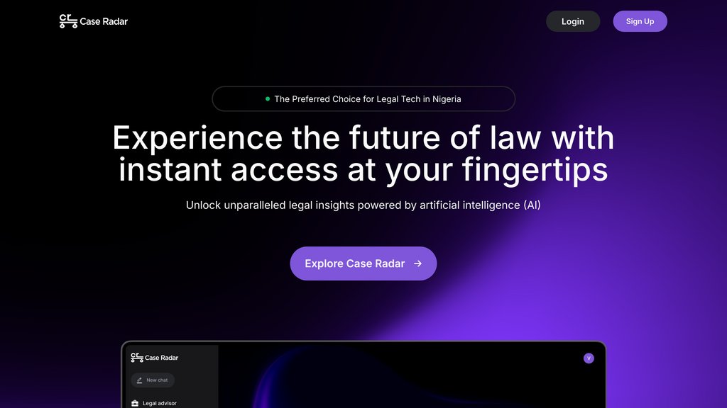 Case Radar screenshot