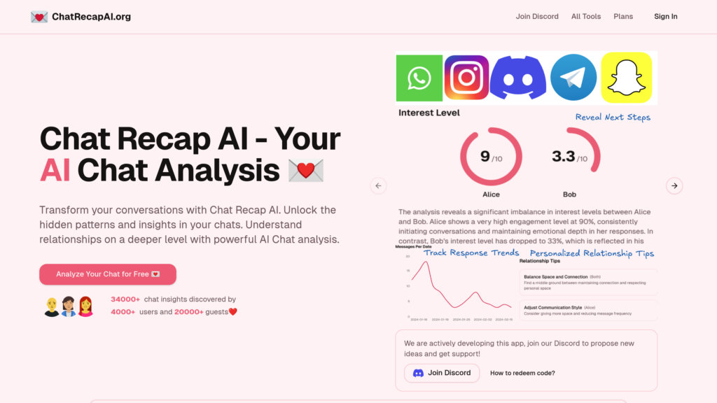 Chat Recap AI screenshot