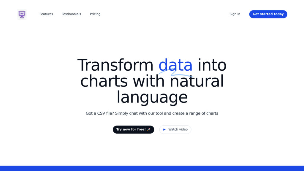 Chat2CSV screenshot