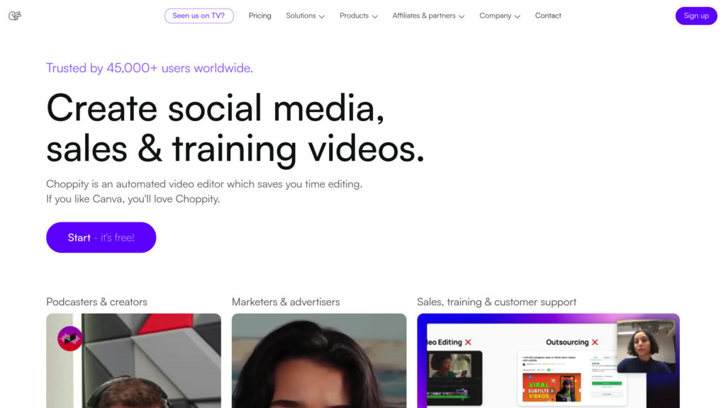 Choppity screenshot