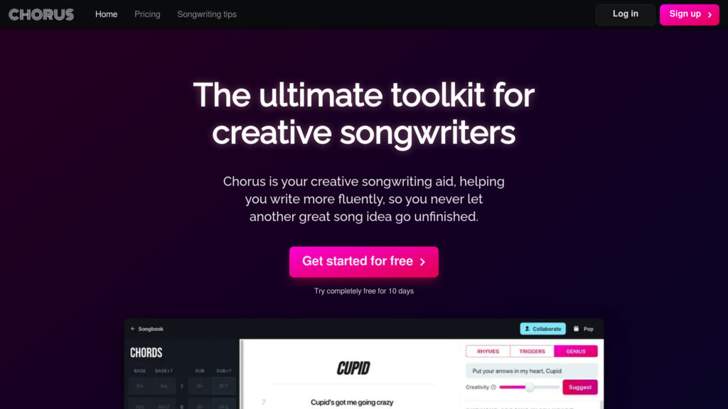 Chorus screenshot