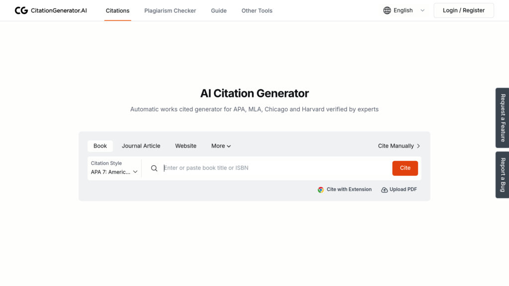 CitationGenerator.AI screenshot