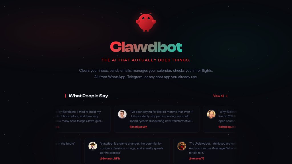 Clawdbot screenshot