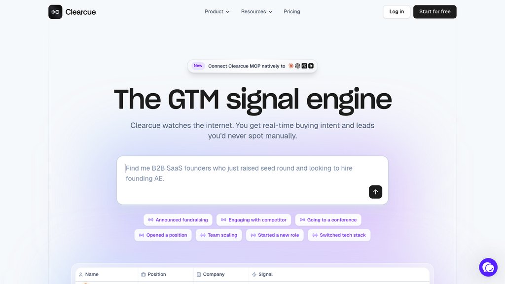 Clearcue screenshot