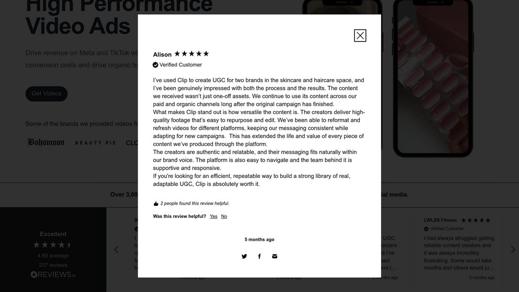 Clip screenshot