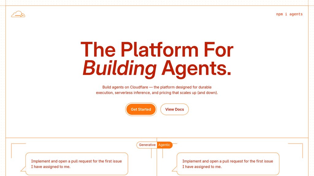Cloudflare Agents screenshot