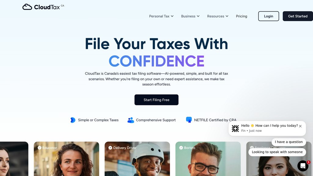 CloudTax screenshot