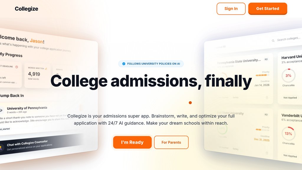 Collegize screenshot