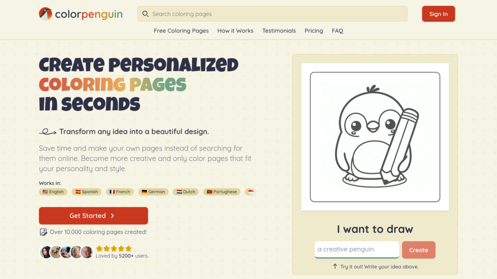 ColorPenguin screenshot