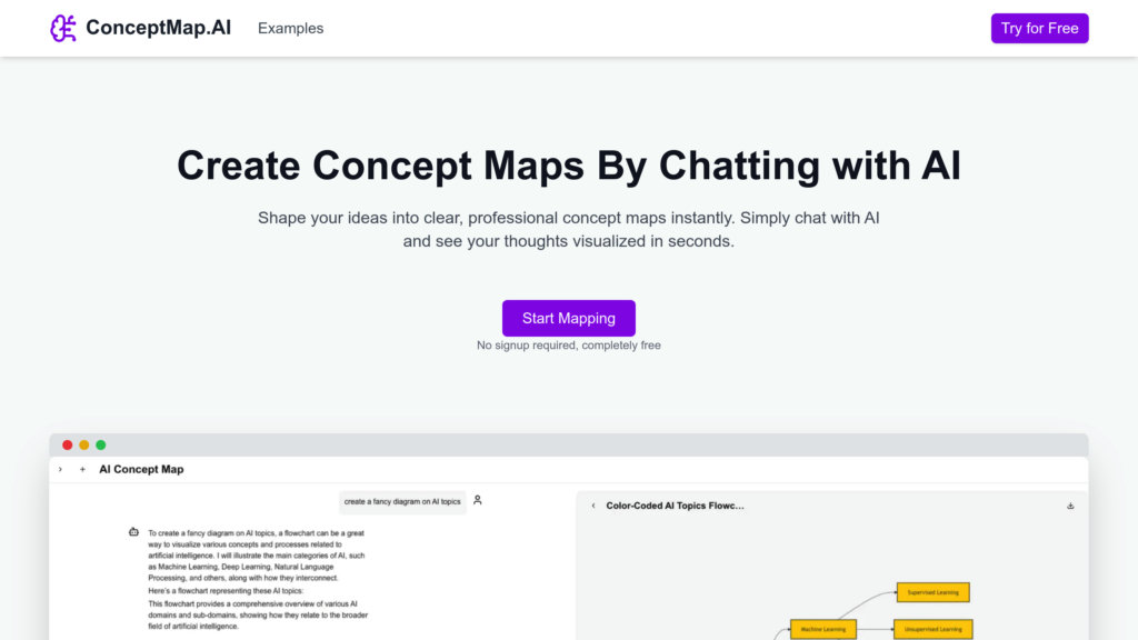 ConceptMap AI screenshot