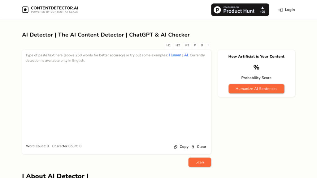 ContentDetector.AI screenshot