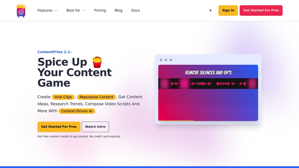 ContentFries screenshot