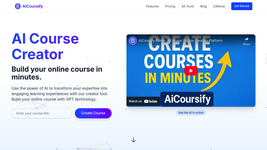 CreateAiCourse screenshot
