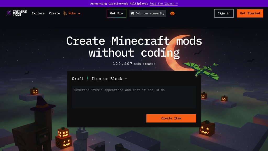 CreativeMode screenshot