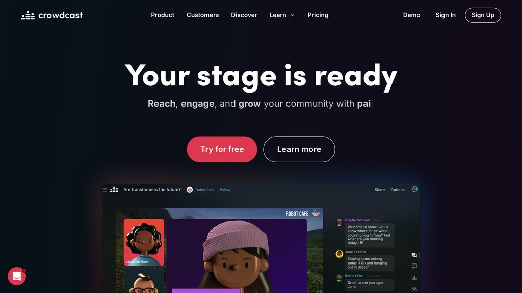 Crowdcast screenshot