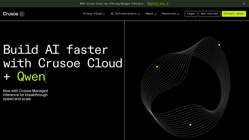 Crusoe Cloud screenshot