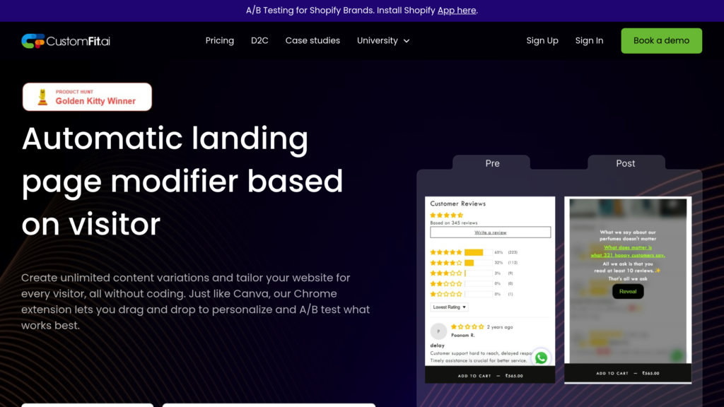 CustomFit.ai screenshot