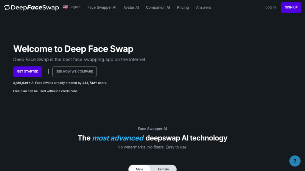 DeepFaceSwap.AI screenshot