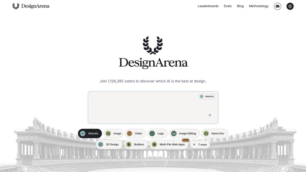 Design Arena screenshot