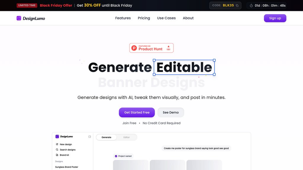 DesignLumo screenshot