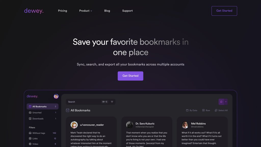 Dewey screenshot