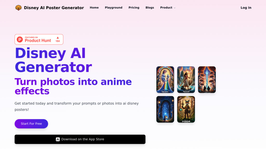 Disney AI Poster screenshot