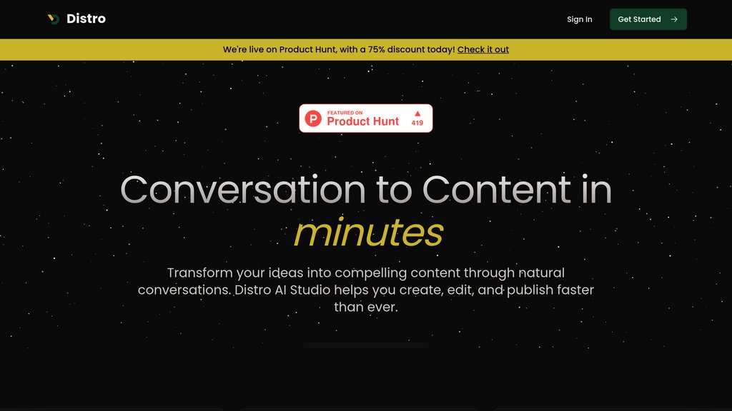 Distro screenshot