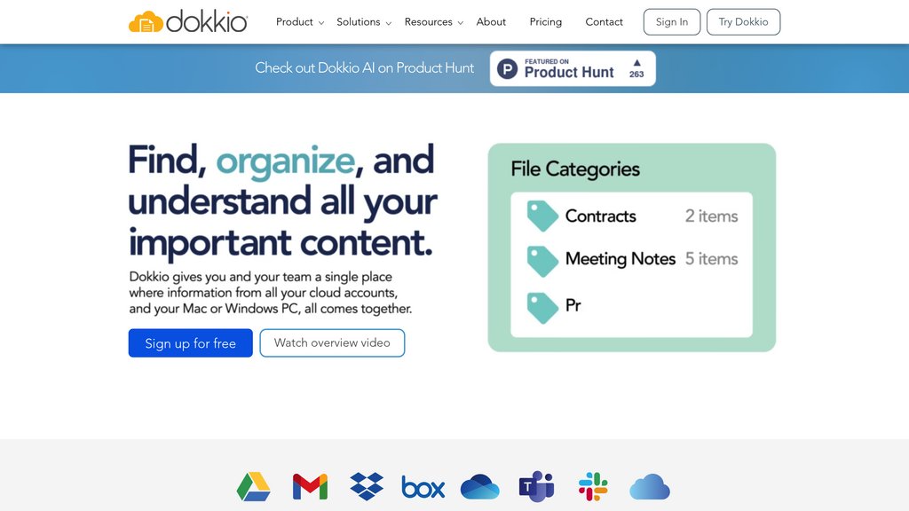 Dokkio screenshot