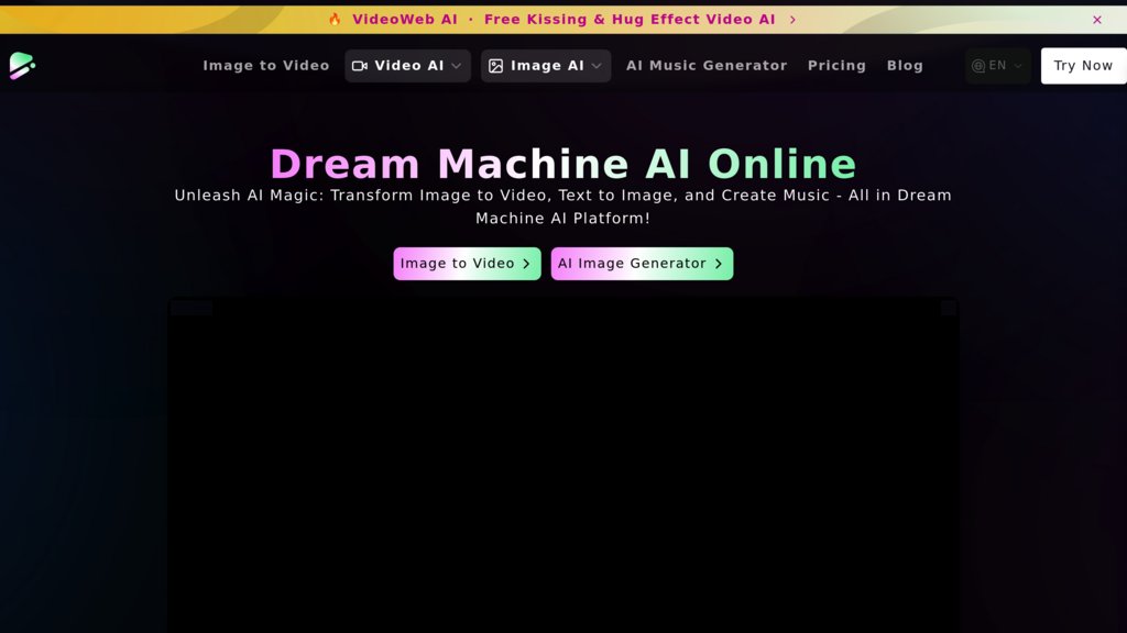Dream Machine AI screenshot